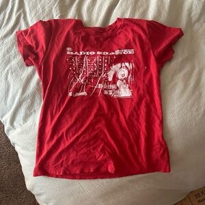 Brandy Melville Red Short Sleeve Tee